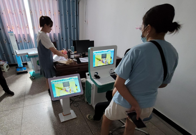 [國康]兒童身高體重秤在樂(lè )至縣殘疾人康復托養中心安裝培訓完成9.22